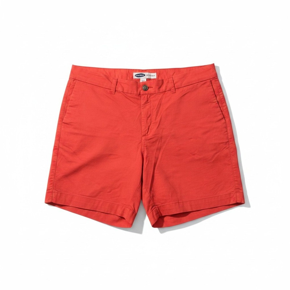 Old Navy‎ 16 Red Everyday Short Womens Preppy Casual Mid Rise Chino Shorts